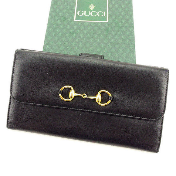 Gucci Black long leather Wallet - Picture 1 of 6